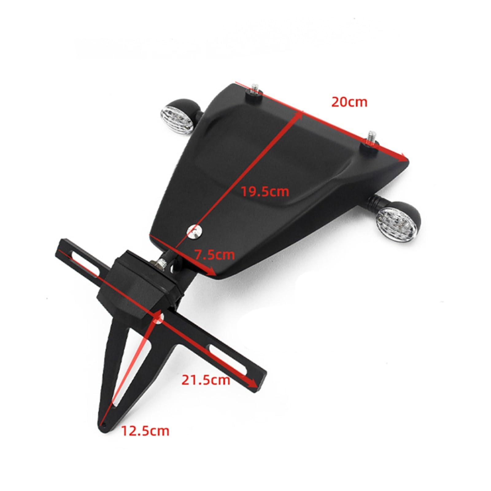 Parafanghi Moto Paraspruzzi Per Parafango Posteriore Moto In Plastica Nera Con Staffa E Indicatore Di Direzione Posteriore Per Brixton Per Crossfire 500 Parafango Paraspruzzi ( Misurare : Un set )