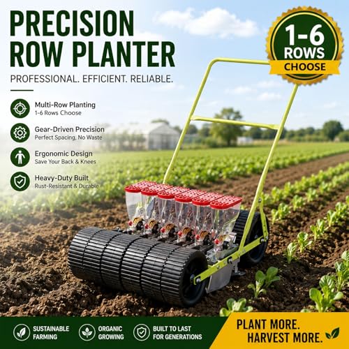 Plantadora manual para regular surcos y sembrar sin dolor de espalda 3