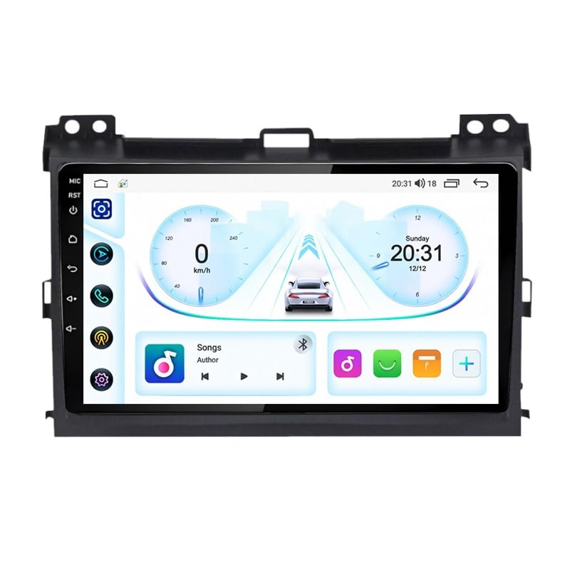 Pantalla Táctil 9" para Viajes en Prado 2004-2009 con Bluetooth y Android Auto