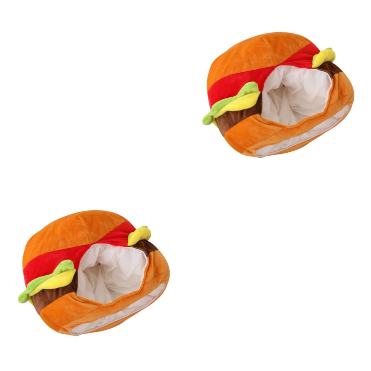 BESTYASH Sombrero De Hamburguesa Sí Sombrero De Disfraz De Comida Para Gorro De Fiesta Cinco De Mayo Cabeza De Disfraz De Hamburguesa Arriba Tocado De Carnaval Felpa