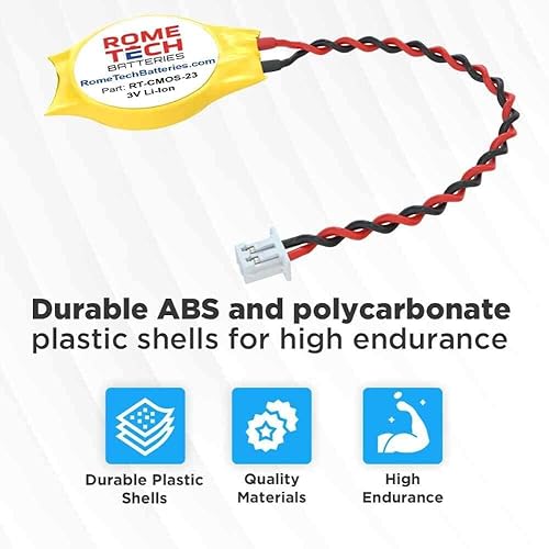 Miniatura 4 de Rome Tech RTC CMOS - Batería para Acer Aspire 5920  Acer Aspire 5920G, batería BIOS CMOS ML1220 con cable de alambre de 2 pines