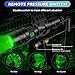 WINDFIRE Green LED Flashlight, USB Rechargeable Green Tactical Flashlight, Zoomable & 5 Lighting Modes Green Hunting Lights, Predator Hog Pig Coyote Light Hunter Torch with Dual Pressure Switch
