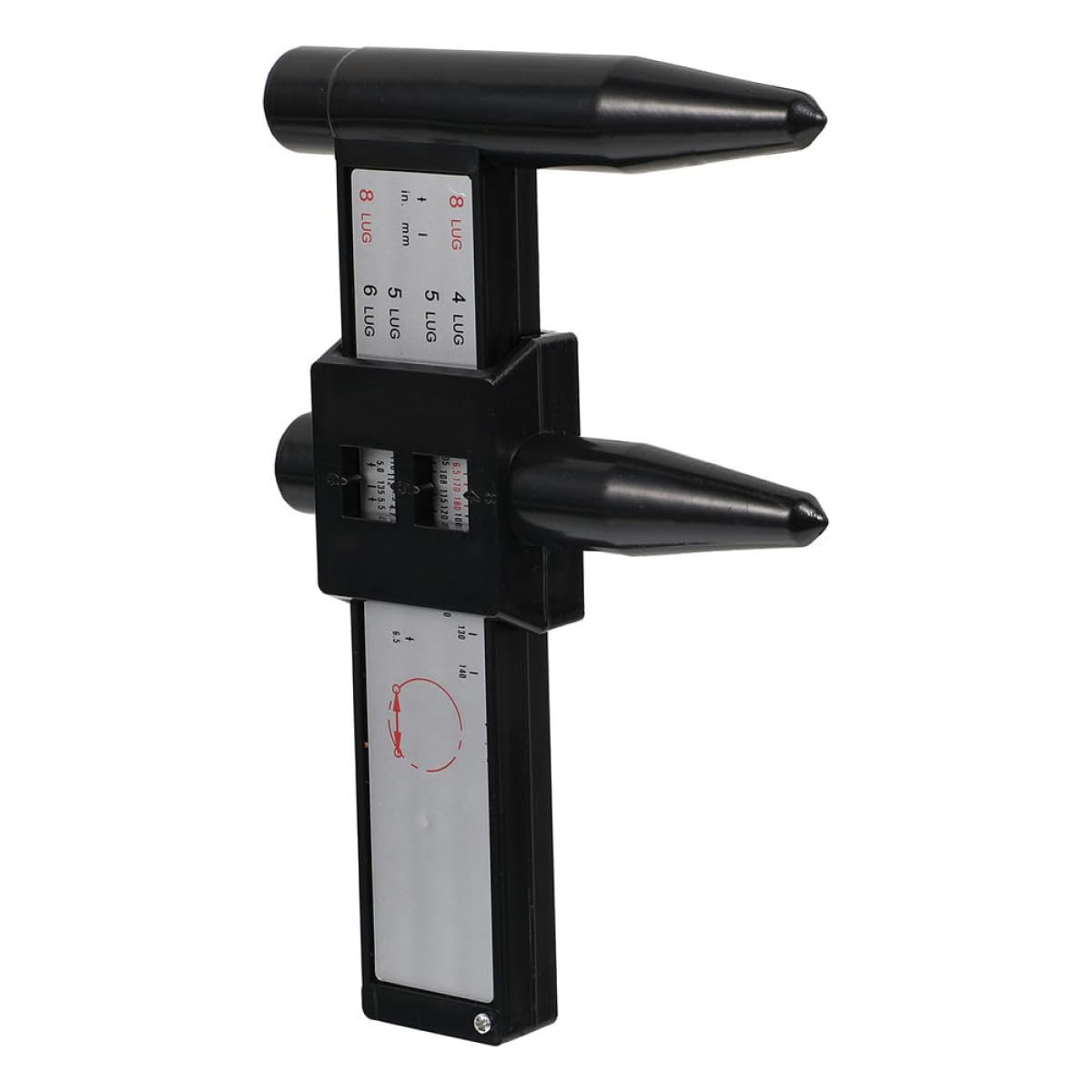GLEAVI Wheel Rim Bolt Pattern Measurement Gauge Tool Accurate Sliding Measuring Ruler for Lug and Hub Pitch Lightweight and Caliper for Easy Use-image-39