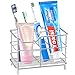 Yoassi Portaspazzolini da Bagno, Porta Spazzolino in Acciaio Inox, Supporto per Spazzolini da Denti, 6 Slot Organizer da Bagno per Spazzolini Elettrici Detergenti Viso Dentifricio Rasoi