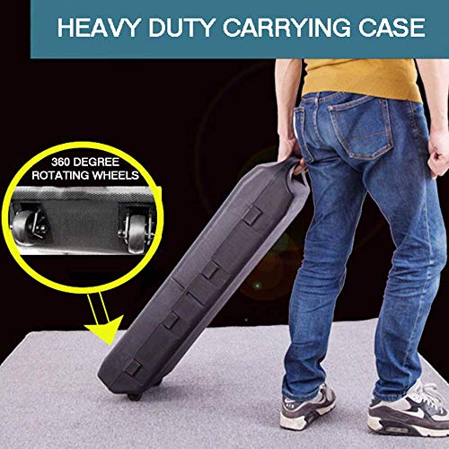 Zoogamo Adjustable Dumbbells Cast Iron Set Weight to 110 Lbs, Free Weight with Connecting Rod Used As Barbell, for Men and Women Home Gym Work Out Training Fitness Equipment All-Purpose