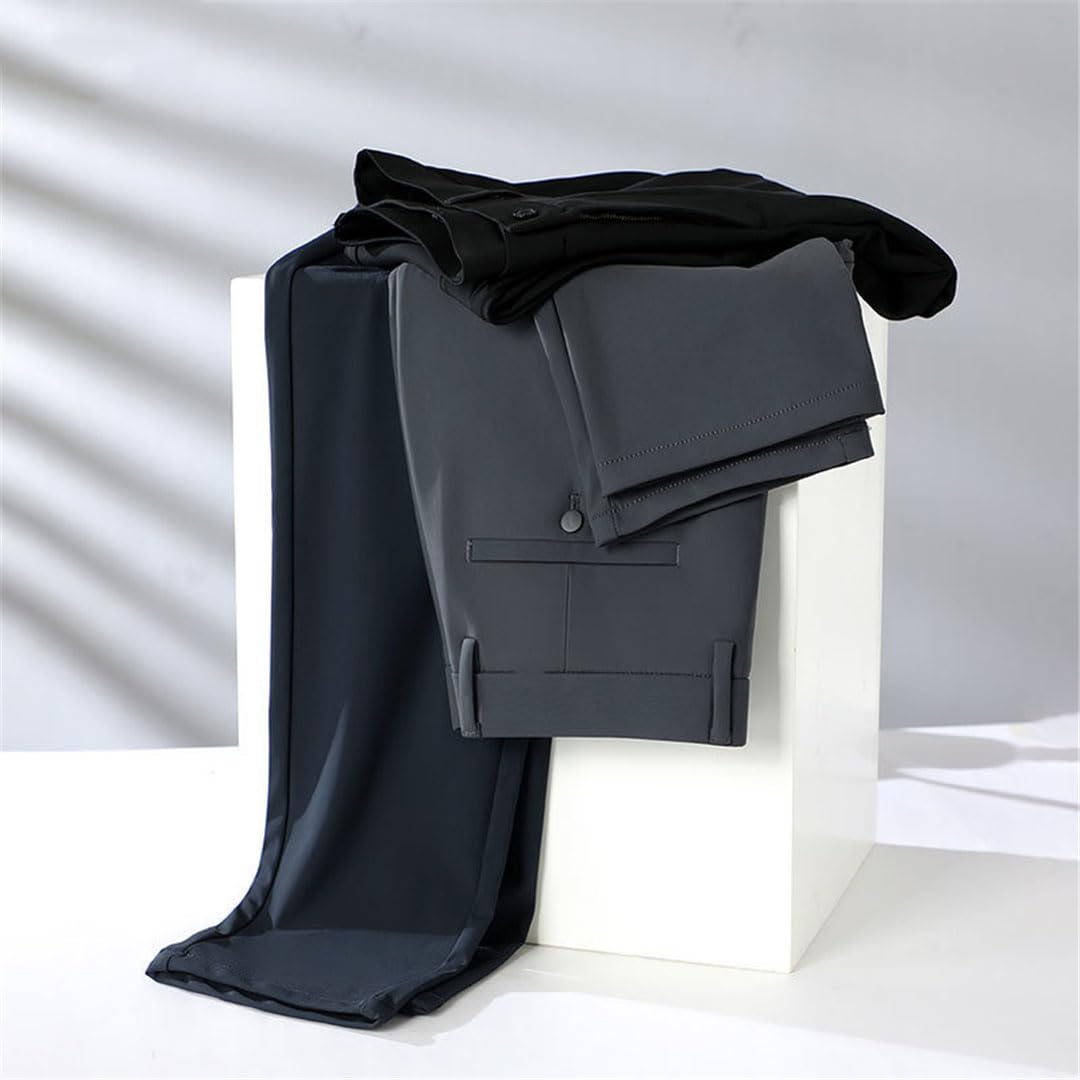 Vogrtcc Pantaloni Casual da Uomo Pantaloni Dritti Larghi