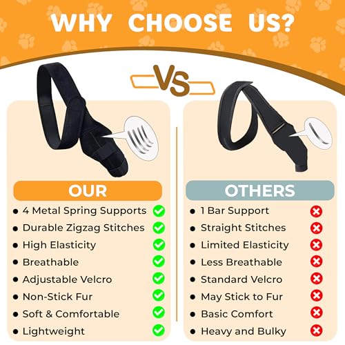 Image of New Dog Knee Brace for Luxating Patella, ACL or Cruciate Ligament Injury Recovery, Osteoarthritis, Hip Dysplasia, or Arthritis Pain Relief, Flexible Spring Support (Medium)