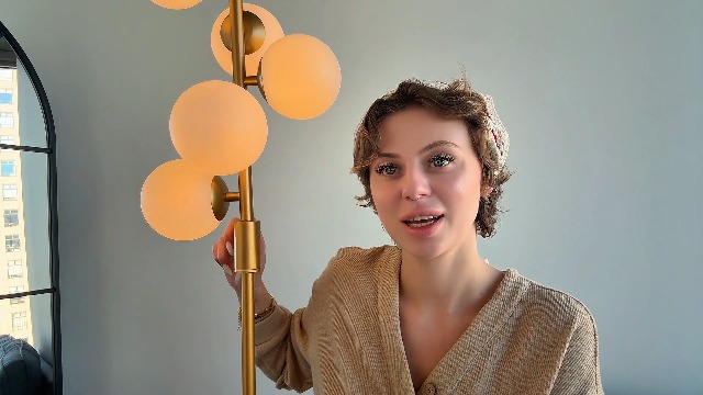 Image of Dimmable Gold Globe Floor Lamp, 64IN Tall Standing Lamps with 5 Globe Warm White 3000K Bulbs, Mid Century Modern Floor Lamp with 5Lbs Heavy Base for Living Room Bedroom Sofa Beside Home Decor