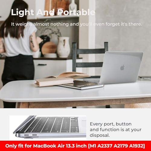 Image of EooCoo Clear Case for Apple MacBook Air M1 13 inch Cover 2018-2021