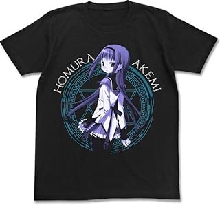 魔法少女まどか☆マギカ 暁美ほむらTシャツ ブラック サイズ:L