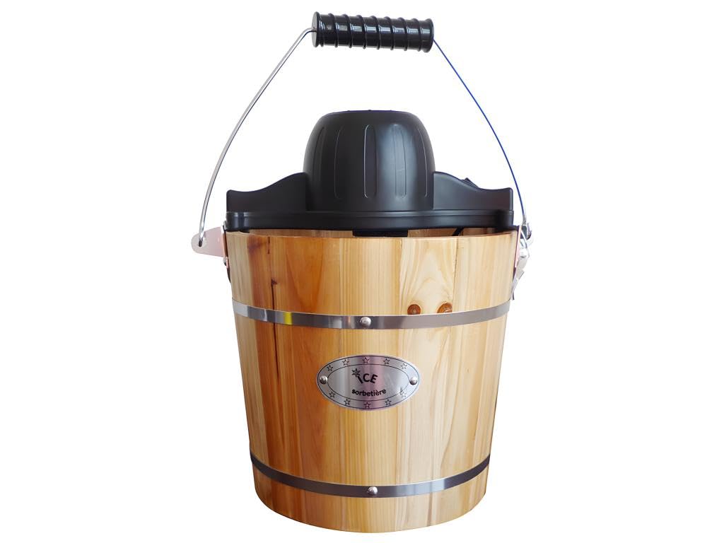 Vente-unique - Sorbetiére électrique GIVRETO en bois 3.5 L