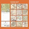 The Gifted Stationary Calendario da parete quadrato 2026, mappe antiche, calendario da appendere 16 mesi a tema arte e antiquariato con 180 adesivi promemoria, planner mensile per spazi creativi, 30,5 #3