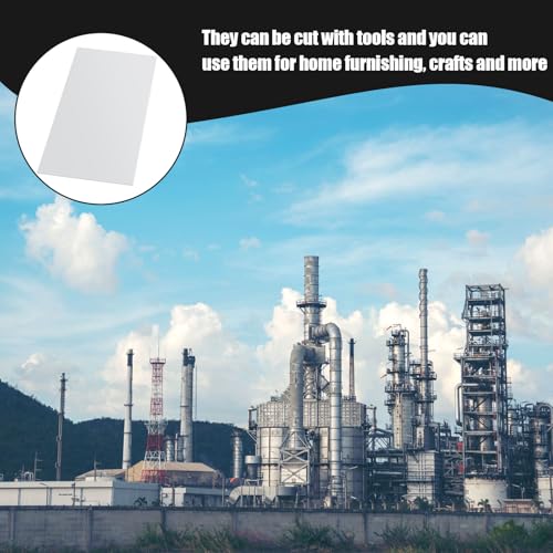 Image of Threehoney 1 Pcs White HDPE Sheet 1 /4 inch Thick 24 x 36 Inch, HDPE Plastic Sheet High Density Polyethylene Board Flexible Solid Plastic Block for DIY Projects Crafts Machining Home