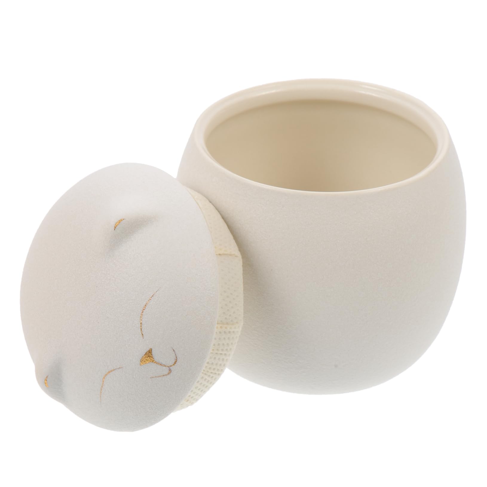 Happyyami Cenizas conmemorativas de Mascotas Mini urnas para Cenizas urna de Gato ataúd funerario para Mascotas ataúd cinerario para Mascotas Bien cenicero Gato Gato envase cerámica