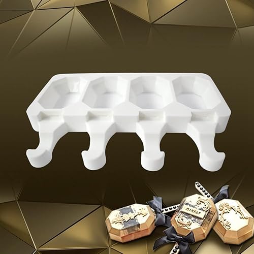Miniatura 8 de Molde de silicona para paletas de helado, molde de silicona suave y liso para bricolaje, hecho en casa, helado, caramelo, pastel, molde