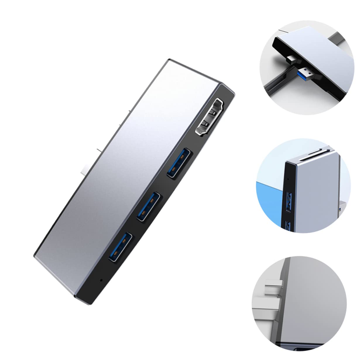 Lurrose Hub USB Dati Hub Supporto Portatile per Computer Portatile per Computer Accessori
