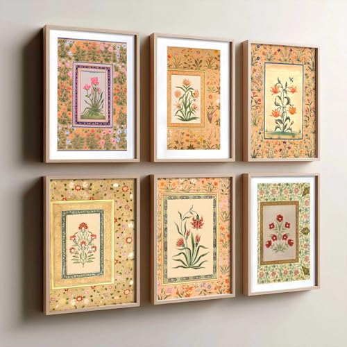 Image of kotart Premium Digital Madhubani Art Paintings with Frame for Home Decor - Painting for Wall Decoration - Pack of 6 (19x25 inch)