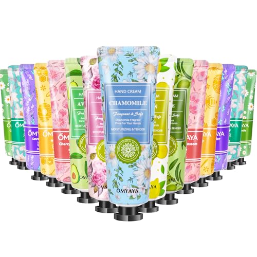 Mini Handcreme Set,15 Stück Geschenk für sie Valentinstag,Handpflege für Sehr Trockene Rissige Hände Reisegröße Feuchtigkeitscreme klein Pflegecreme Geschenkset für Frauen Männer Geburtstag