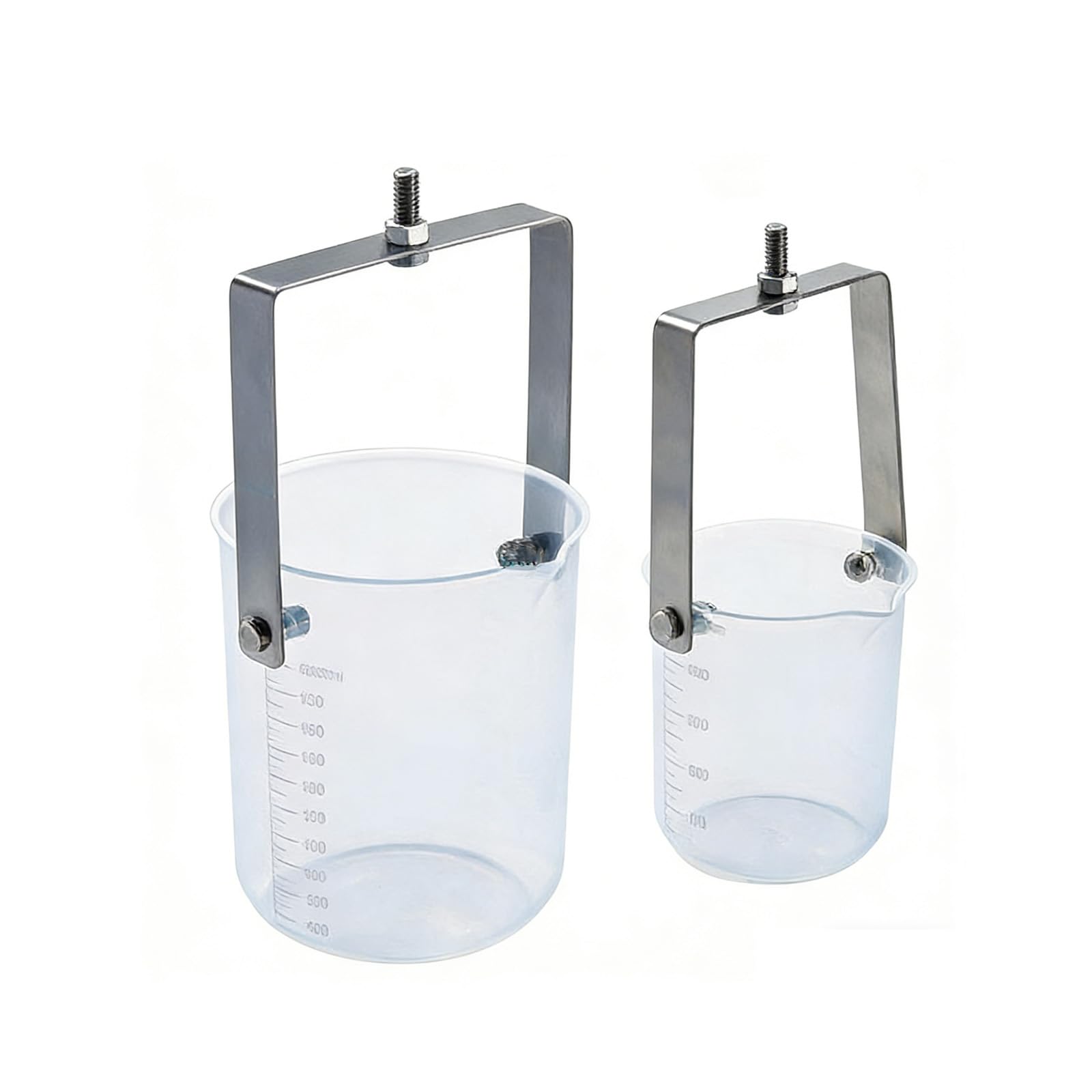 Plastikowa chochla do zlewki, stopniowana konstrukcja do użytku z teleskopowym próbnikiem wody, pojemność 500 ml/1000 ml
