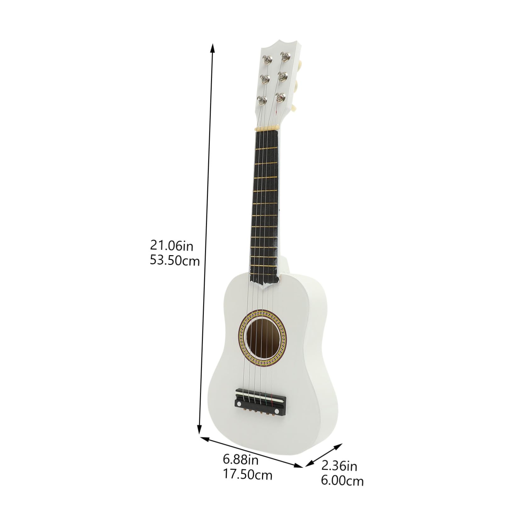 Chitarra Giocattolo in Legno per Ragazzo Ragazza Principianti Vernice Ecologica e Facile Impugnatura