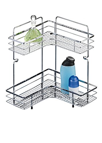 Preisvergleich Produktbild Stand-Eckregal Cassandra 2 Böden Badregal Regal Standregal Badaufbewahrung