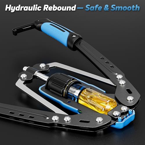 Image of Hydraulic Twister Arm Trainer, 10-Level Adjustable 22-440lbs Resistance, Chest Expander with Cylinder Protective Cover & PU Handle, Home Gym Equipment for Arm Chest Shoulder Strength Training