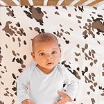 The Peanutshell 3 Piece Baby Crib Bedding Set for Boys & Girls - Newborn, Infant & Toddler Nursery Bed Set Decor with Fitted Crib Sheet, Dust Ruffle Comforter - Boho Farm
