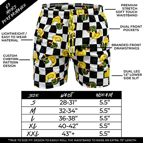 Combat Iron Men’s Performance Training Shorts (Tactiduck Checkered, Large) #TOP2