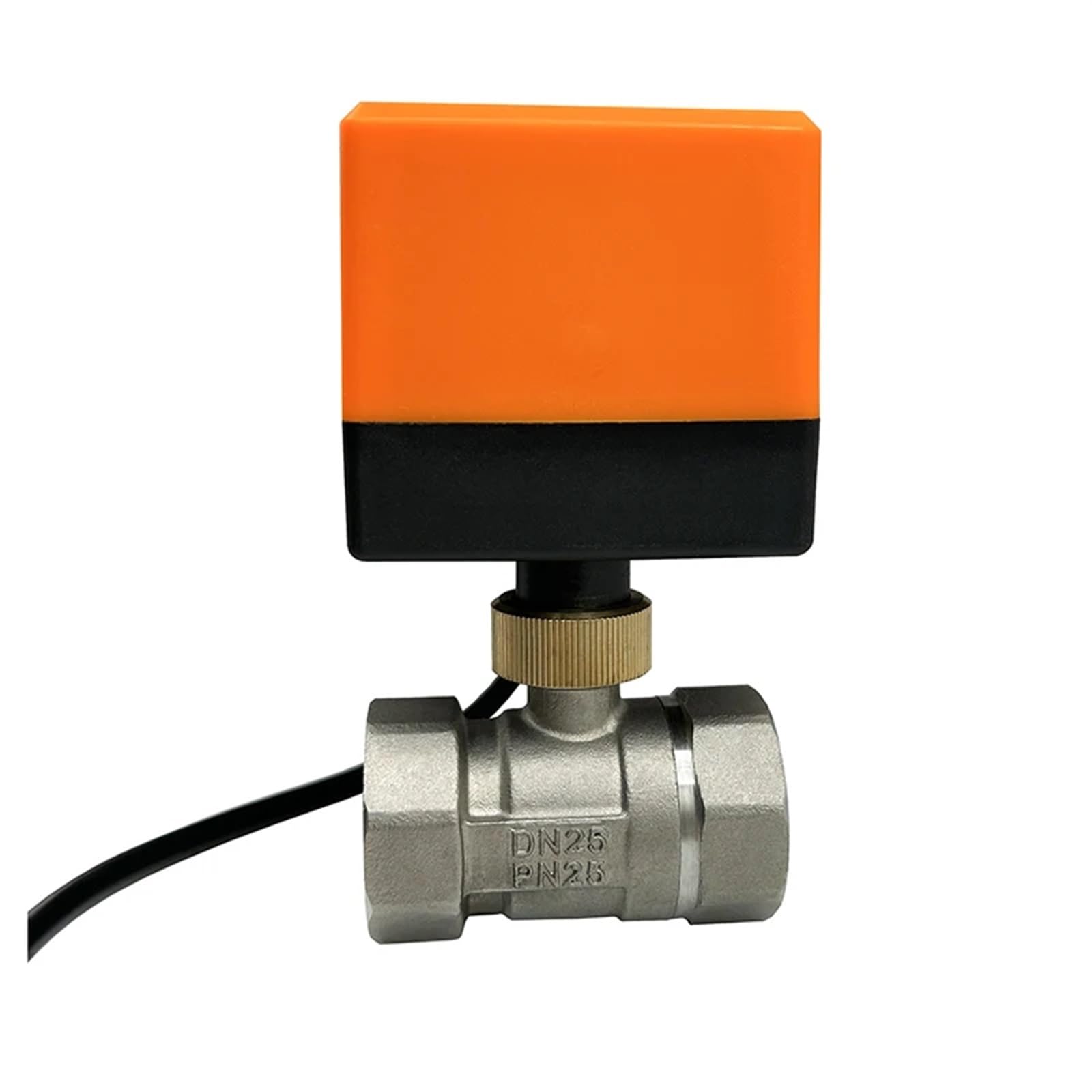 Válvula de Bola motorizada Acero Inoxidable 2 vías, 1/2 ", 3/4", 1, 1-1/4", 2", 220v, 12v, 24v, 3 Cables, Controles, válvula eléctrica for Agua(24VAC-CR02,DN25)