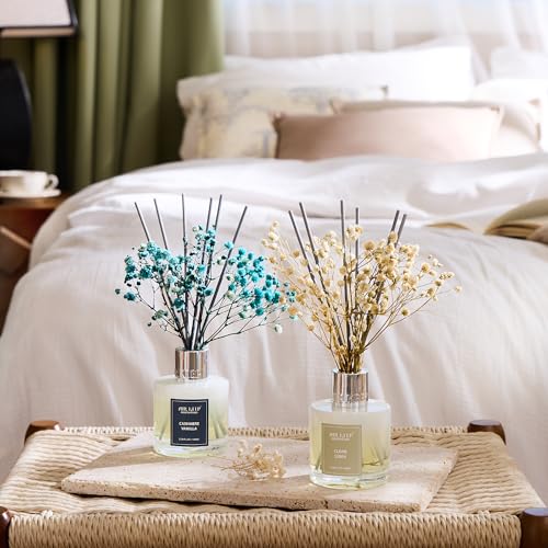 Airkeep Reed Diffuser 3.38 oz (100ml) 2pk,Clean Linen/Cashmere Vanilla Scented Reed Diffuser Set,Reed Diffuser & Oil Diffuser Sticks, Aromatherapy, Home & Kitchen Décor,Fragrance and Gifts - Image 5