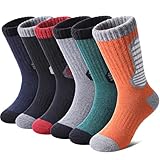 Yebing - Calcetines de lana merino para senderismo para niños y niñas, 4-7 Años