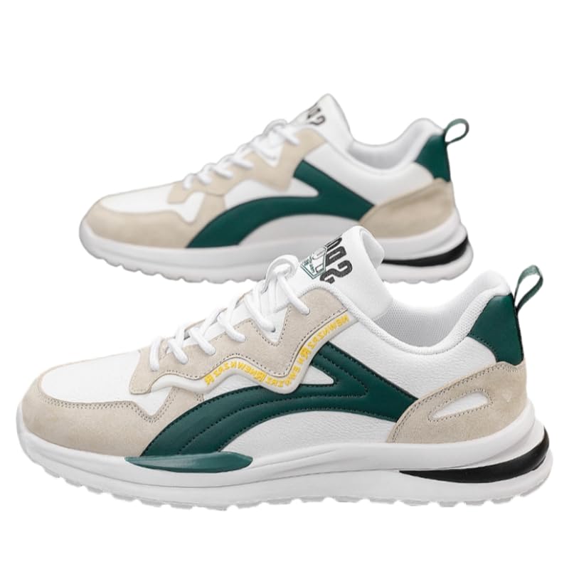 Men's Fashion Street Style Colorful Block Skate Shoes, Comfortable Non-Slip Casual Lace-Up Sneakers for Men's Outdoor Activities