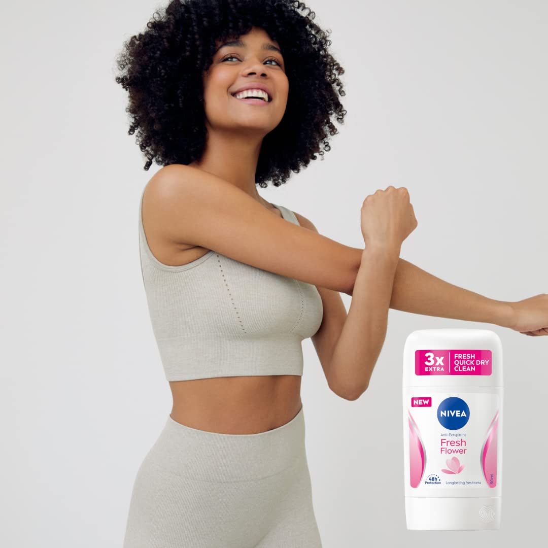 NIVEA Fresh Flower 48h Antyperspirant w sztyfcie dla kobiet, 50 ml