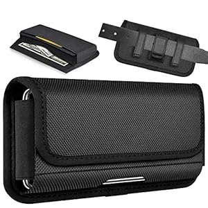 ykooe Rugged Nylon Holster for iPhone 14 Pro, 14, 13 Pro, 13, 12 Pro, 12, 11, 11 Pro, XR 8 7 6 Plus, Samsung Galaxy S22…