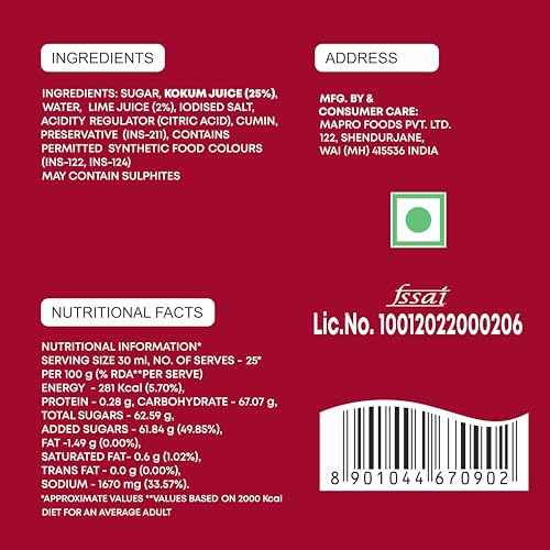 Image of Mapro Kokum Crush, 750ml
