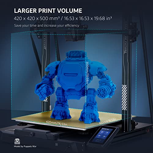 Image of ELEGOO Neptune 3 Max FDM 3D Printer with Auto Bed Leveling, Dual-Gear Direct Extruder, Ultra-Quiet Printing, Dual Lead Screw Drive, Massive Printing Size 420x420x500mm