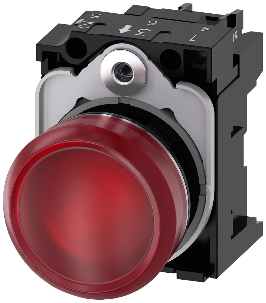 Siemens SIRIUS Signage ATC lampa czerwony obiektyw Lisa LED 110 V śruba