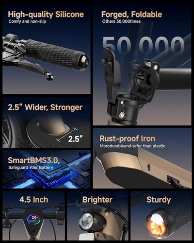 Image of ECOROAD Electric Scooter for Adults, 750W Motor & 25 MPH & 30-35 Miles Long Range, 8.5&10 inch Tires with Dual Suspension, Foldable Commuting E Scooter with App Control
