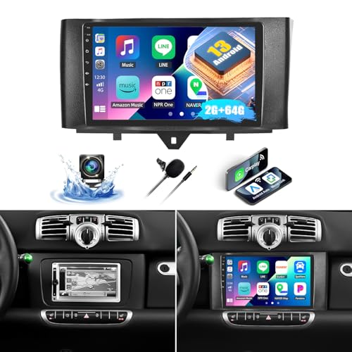🚗【Multimediale】Microfono integrato, vivavoce Bluetooth per cellulari iOS e Android. Sintonizzatore FM stereo digitale di alta qualità (FM), in grado di ricercare le stazioni radio automaticamente/semi-automaticamente e con precisione. È possibile controllare il volume di ogni altoparlante in anticipo. Inoltre, se si ritiene che la voce chiamata sia bassa, è possibile collegare il microfono esterno contenuto nella confezione. In questo modo, l'esperienza di guida sarà più sicura.