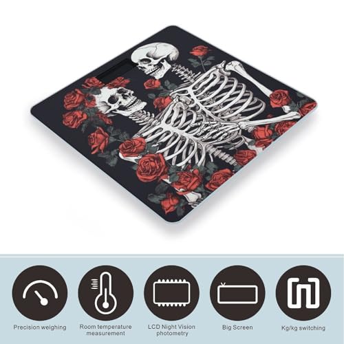 Báscula digital Rose and Skeleton para uso doméstico miniatura 3