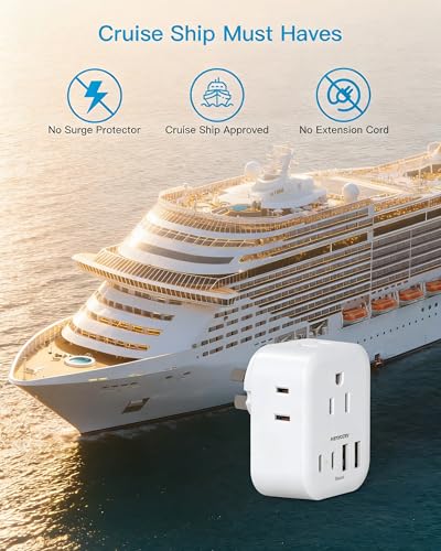 Image of Australia Plug Adapter, HANYCONY New Zealand Power Adapter, 2 Pack