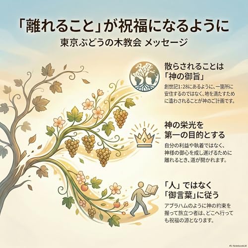 「『離れること』が祝福になるように」2026年2月15日のメッセージ