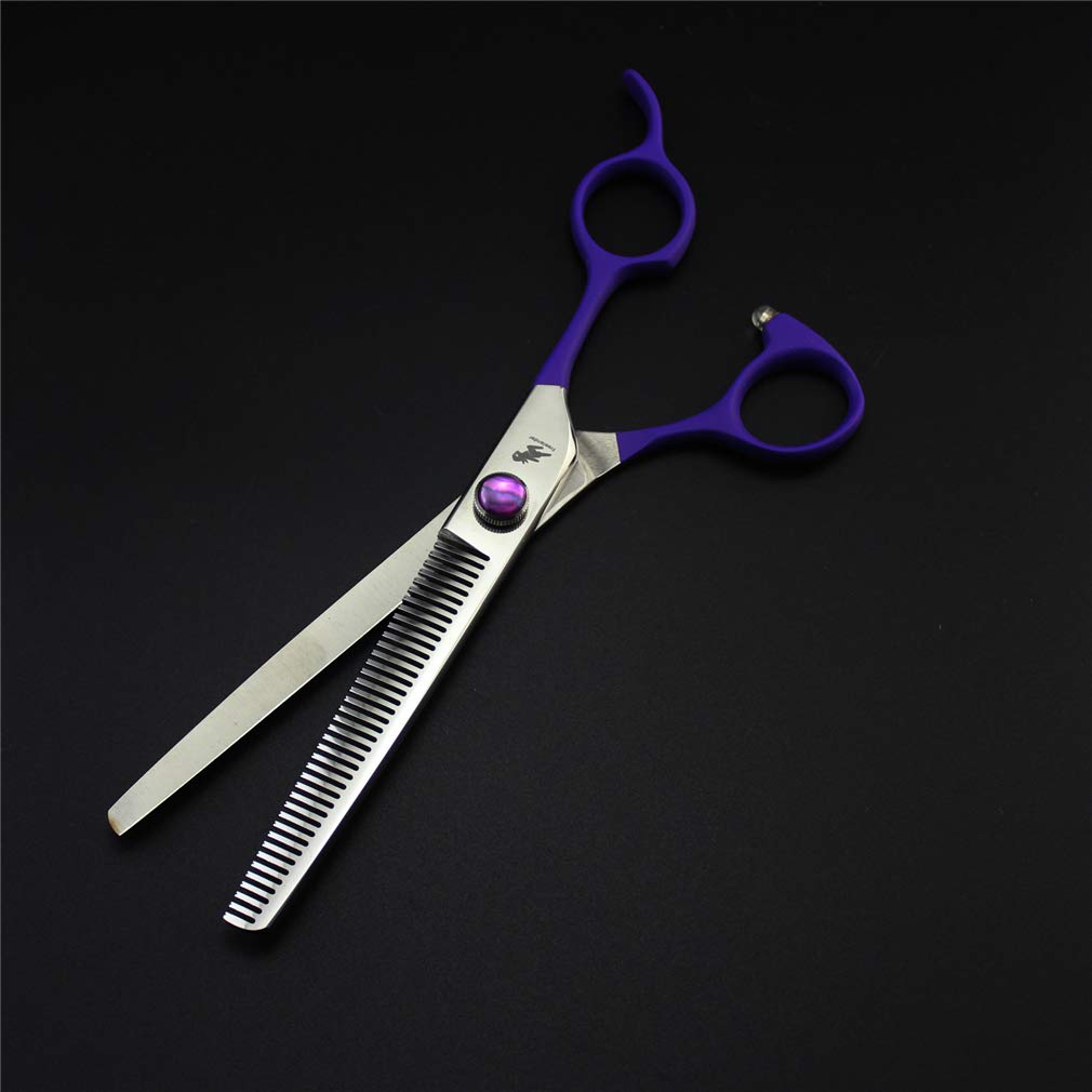 Hundepflege Kit 4 Stück Pet Grooming Schere Set Professional Pet Trimmer Kit Edelstahl Hund Katze Haarpflege Schneidescheren Ausdünnung Schere Gebogene Schere Pflege Kamm