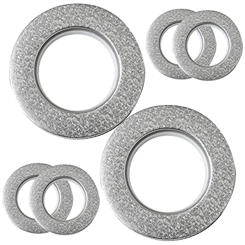 PRETYZOOM Elegant Plastic Curtain Grommets 6pcs Drapery Eyelet Strong Construction Smooth Decorative for Room