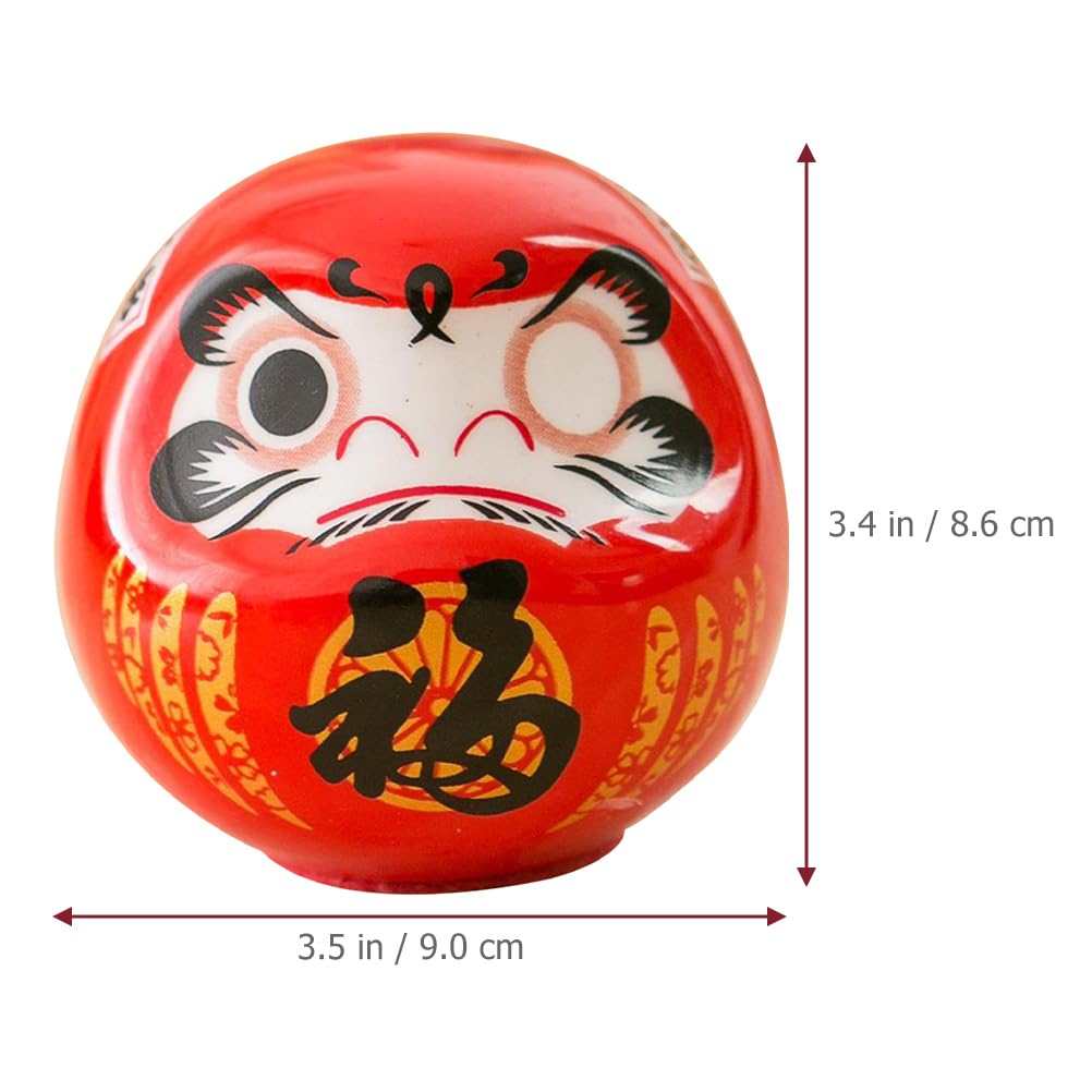 Mini Daruma Duo – Good Luck Charm 贅沢屋の Mini Daruma Duo – Good Luck Charm 置物