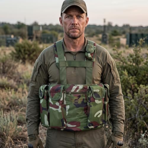 Image of Azad tactical vest for ary with stuff oragnizer and poches