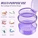 Denture Case Retainer Cleaning Case: 2 in 1 Retainer Case, No-Leak Denture Bath Box Cup, Complete Clean Care for Dentures, Clear Braces, Mouth Guard, Night Guard & Retainers