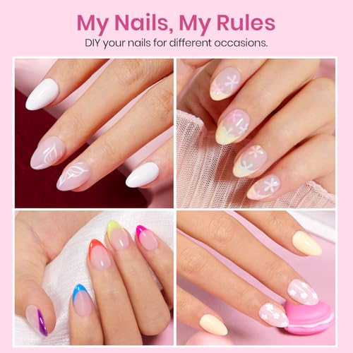 Image of Beetles Gel Nail Tips Etch-X- Almond Extra Short, 384pcs 12 Sizes