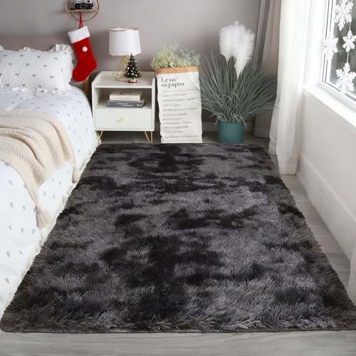 Grand tapis moderne de qualité supérieure avec texture pelucheuse unique - 2