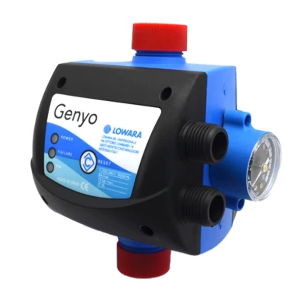 Lowara 355-​GENYO-​16A Presscontrol Genyo Senza Prese Pressione Regolabile 1.5/​2.5 Bar, Multicolore